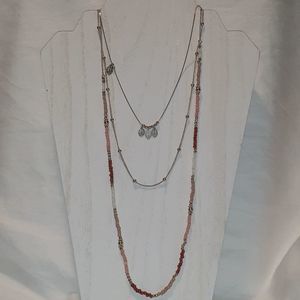 NEW Taramanda Triple Necklace Beads,Balls,Leaves